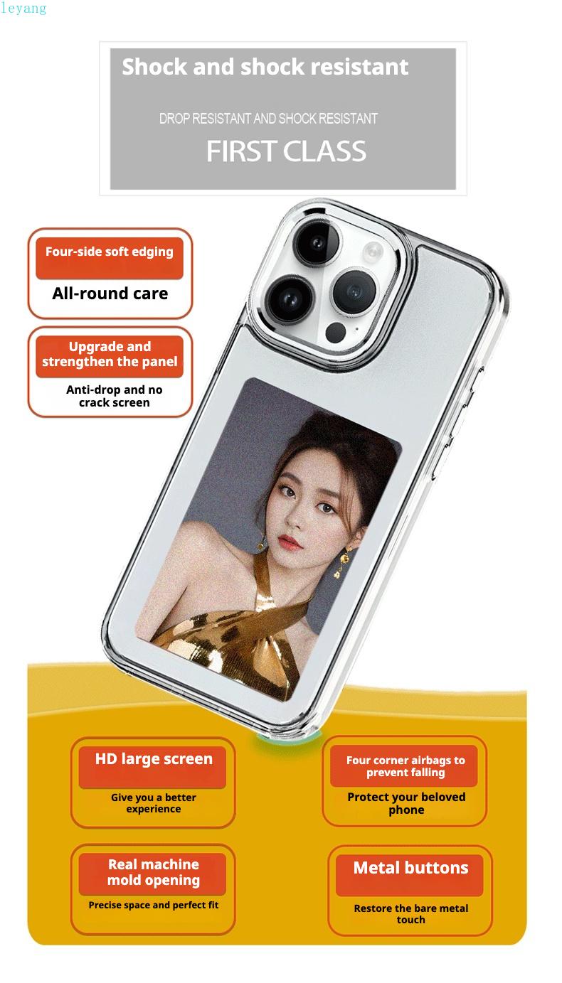 New 3.97-inch high-definition ink screen phone case suitable for Apple iPhone 16/15/14/13 Pro Max NFC screen projection case