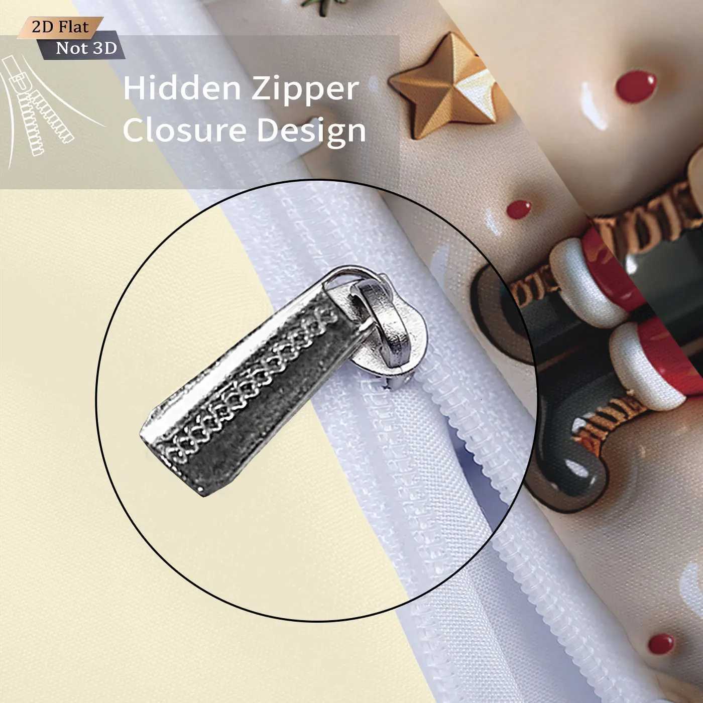 Christmas 3pcs imitation relief Santa Claus print coreless bedding set soft dormitory bedroom multiple sizes machine washable Y251126