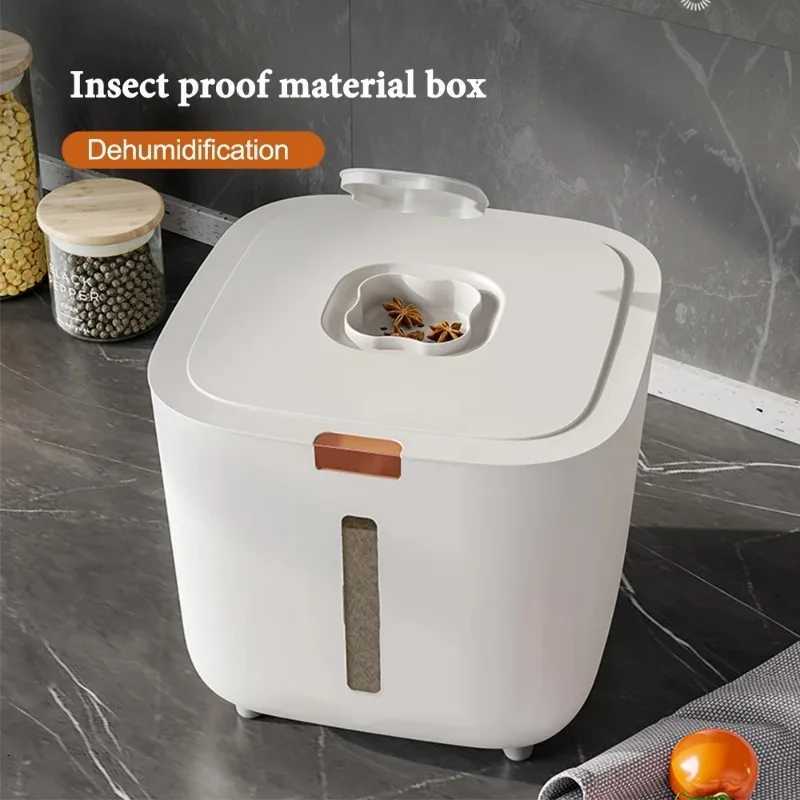 Insect Proof Moisture Proof Rice Box Grain Sealed Jar Kitchen Container Storage Kitchen Container Storage Box with Lid Tool Y251126