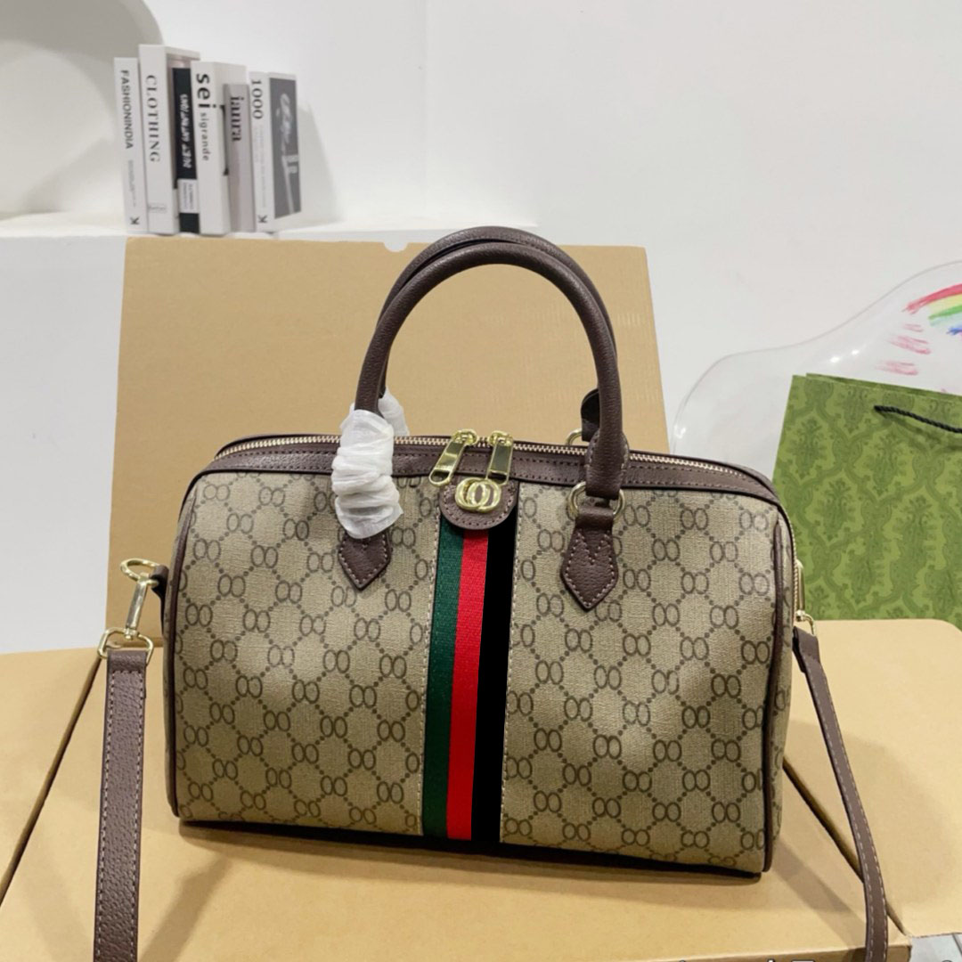 2025 10A High Quality Luxury Handbag Designer Tote Bags Brand Designer Shoulder Bag for Women Top Handle Barrel Crossbody Bags in Brown White Colors Kala001