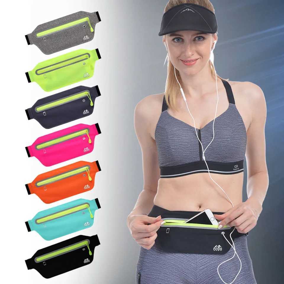 KoKossi Sports Running Mobile Waist Bag Invisible Waist Bag Ultra-thin Waterproof Waist Bag 6-Inch Mobile Phone Bag Woman MenT251126