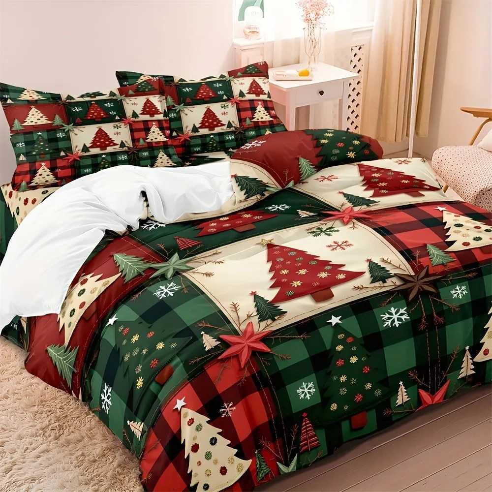 Christmas MERRY Christmas Bedding Set 3D Printed Duvet Cover Set Soft Single Double Size Bed Set 2026 Christmas Gift Tree Home Decorations Y251126