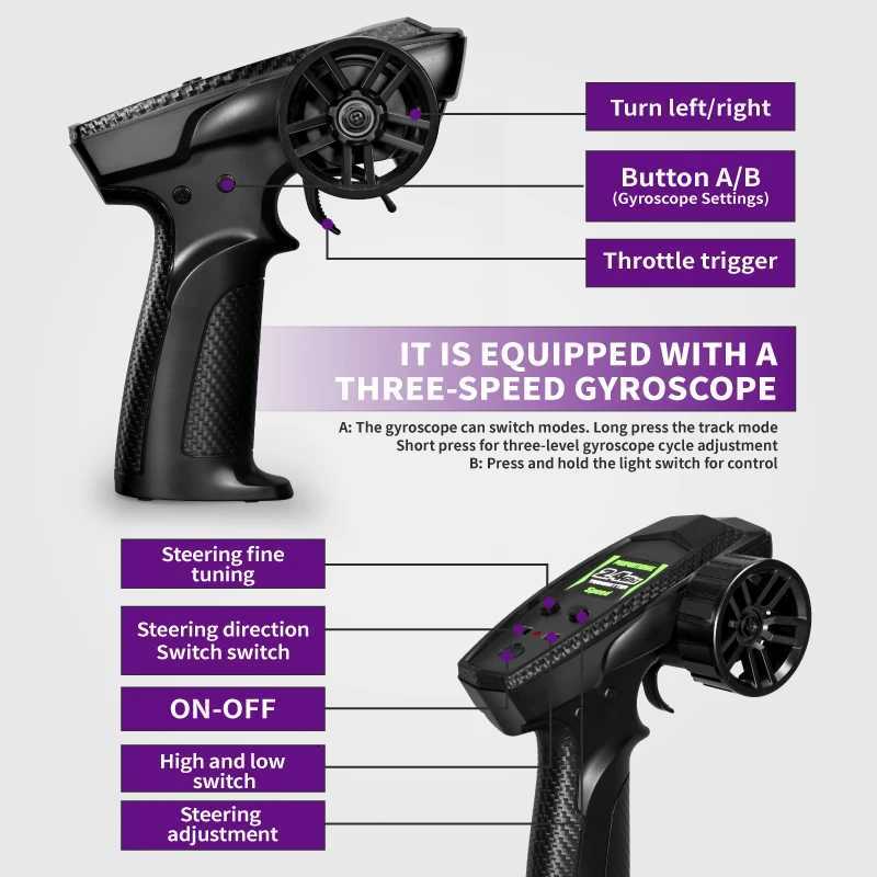 4WD Drift Racing RC Car 1/43 Mini Drifting 24G Remote Control High Speed Sports Vehicle Model Gift for Kids Adults RC Players Y251127