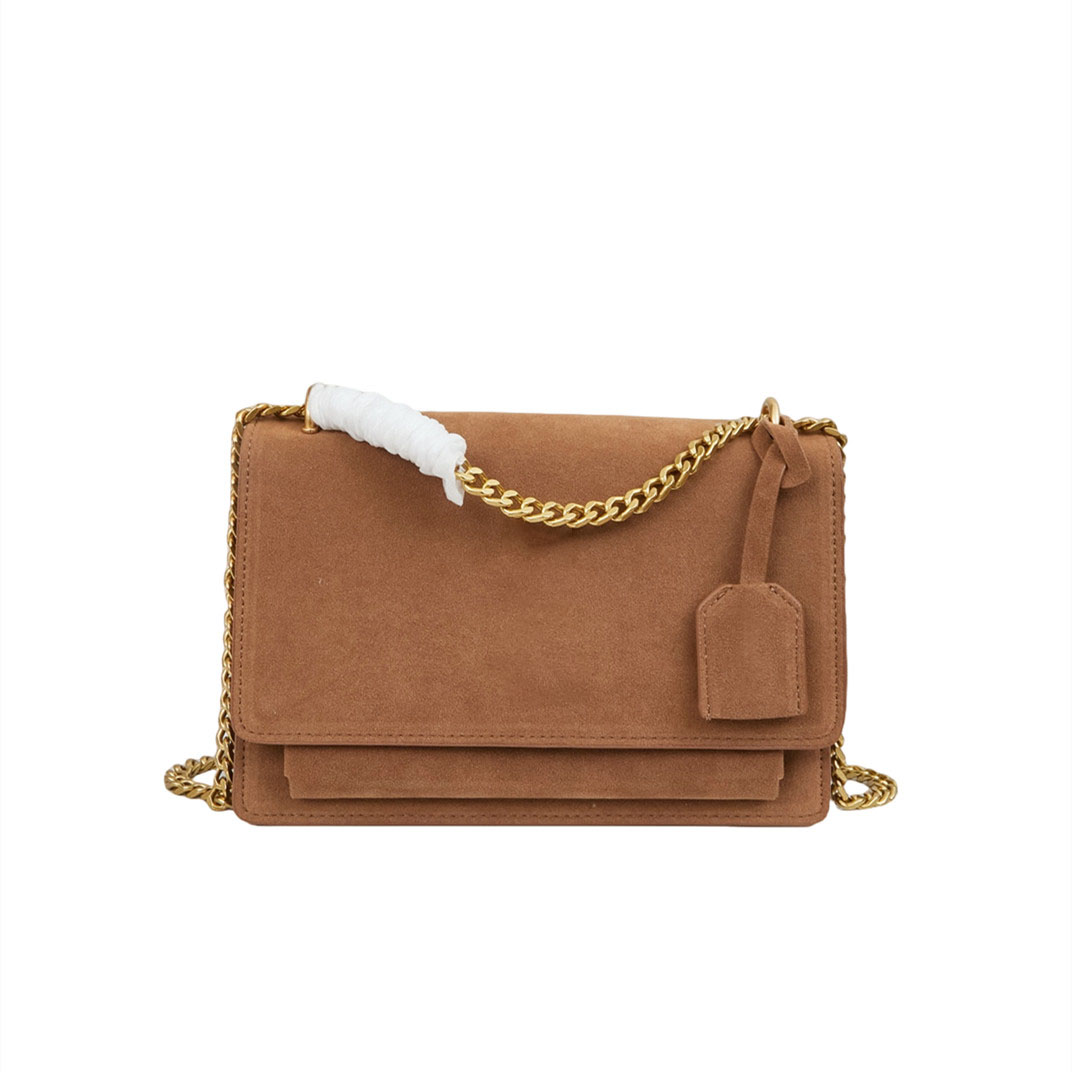 Fashion brand designer suede shoulder bags for woman reticule handbags