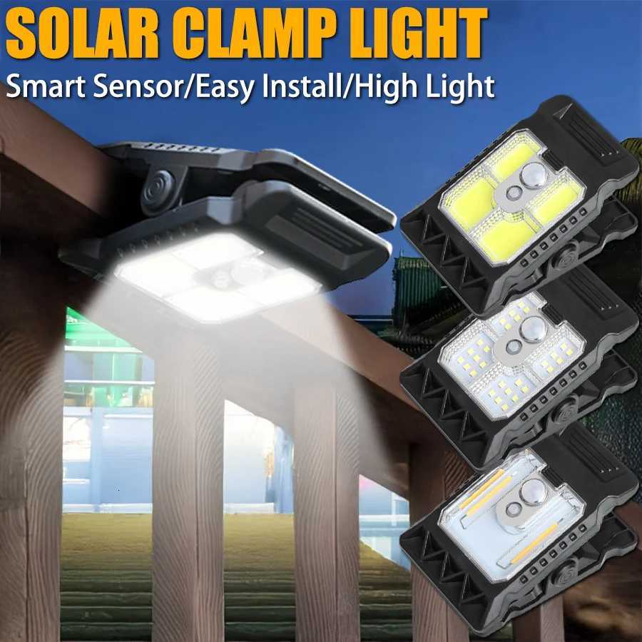 YD-21 Outdoor LED Solar Clip Lights Rechargeable Fence Lights and Outdoor Human-sensing Night Lighting Fixtures Easy To InstallM251127