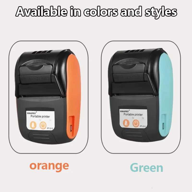 GOOJPRT 58mm Mini Portable Thermal Printer Ticket Bill Receipt POS Printer For Business For iOS/Android Mobile Phone H251127