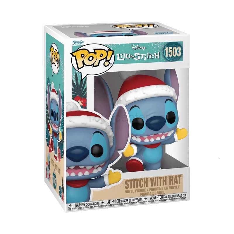 Disney Genuine Edition FUNKO POP Lilo StitchStitch Christmas Version Anime Decoration Ornament Model Toys Collectible Model H251127