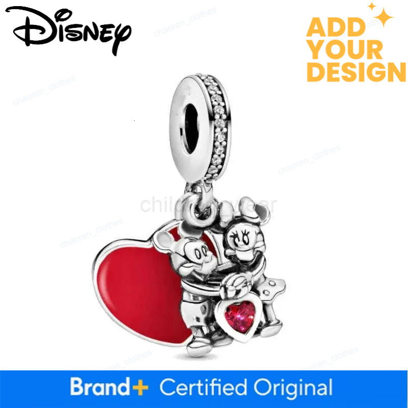 New custom Disney Mickey Mouse Minnie Collection Charm Kissing Love Beads DIY Bracelets Jewelry Womens Gift W20250728