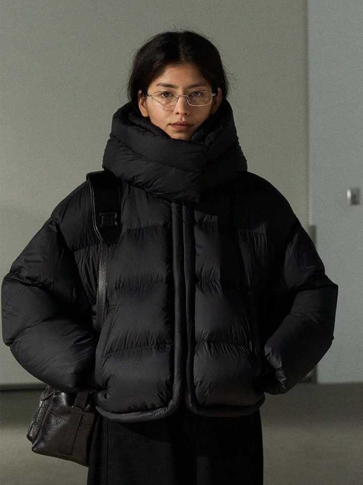 American Y2K Parkas Women Vintage Harajuku Streetwear Warm Winter Puffy Coats Loose Hooded Long Sleeve Thick Bf Hip Hop JacketXJ251127