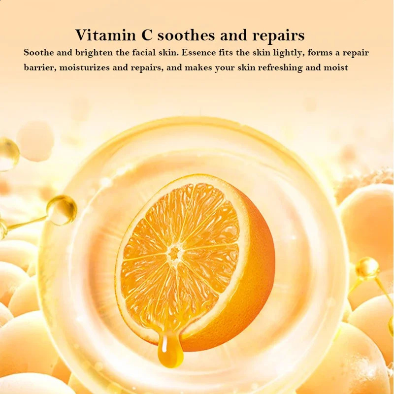 60pcs Vitamin C Sleeping Masks Beauty Face Skin Rejuvenation Disposable No-wash Facial Mask for Face Care 250418