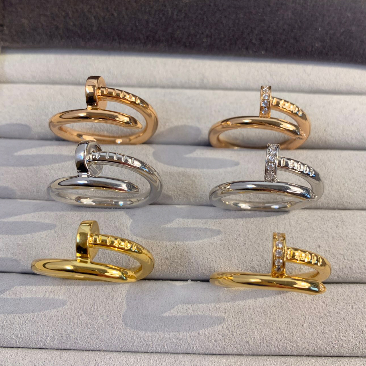 ring designer ring luxury rings high quality golden diamond ring men women couple classic light sophistication various style engagement love ring jewelry gift box