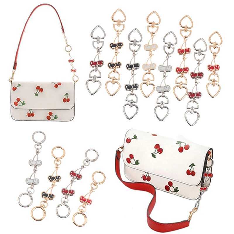 CC881Piece Heart Buckle Cherry Bag Chain DIY Bag Strap Extension Replacement Womens Bag DecorationT251127