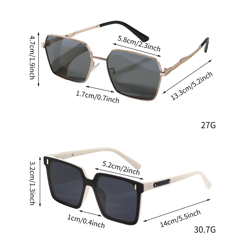6 pairs of unisex stylish sunglasses as accessories, perfect for daily wear and matching with outfits.