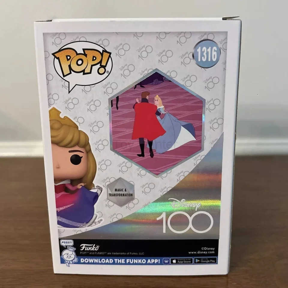 Disney Funko Pop Figure Sleeping Beauty Aurora 1316 Figurine Disneys 100th celebration Vinyl Figure Limited Edition Model Toy Gift H251127