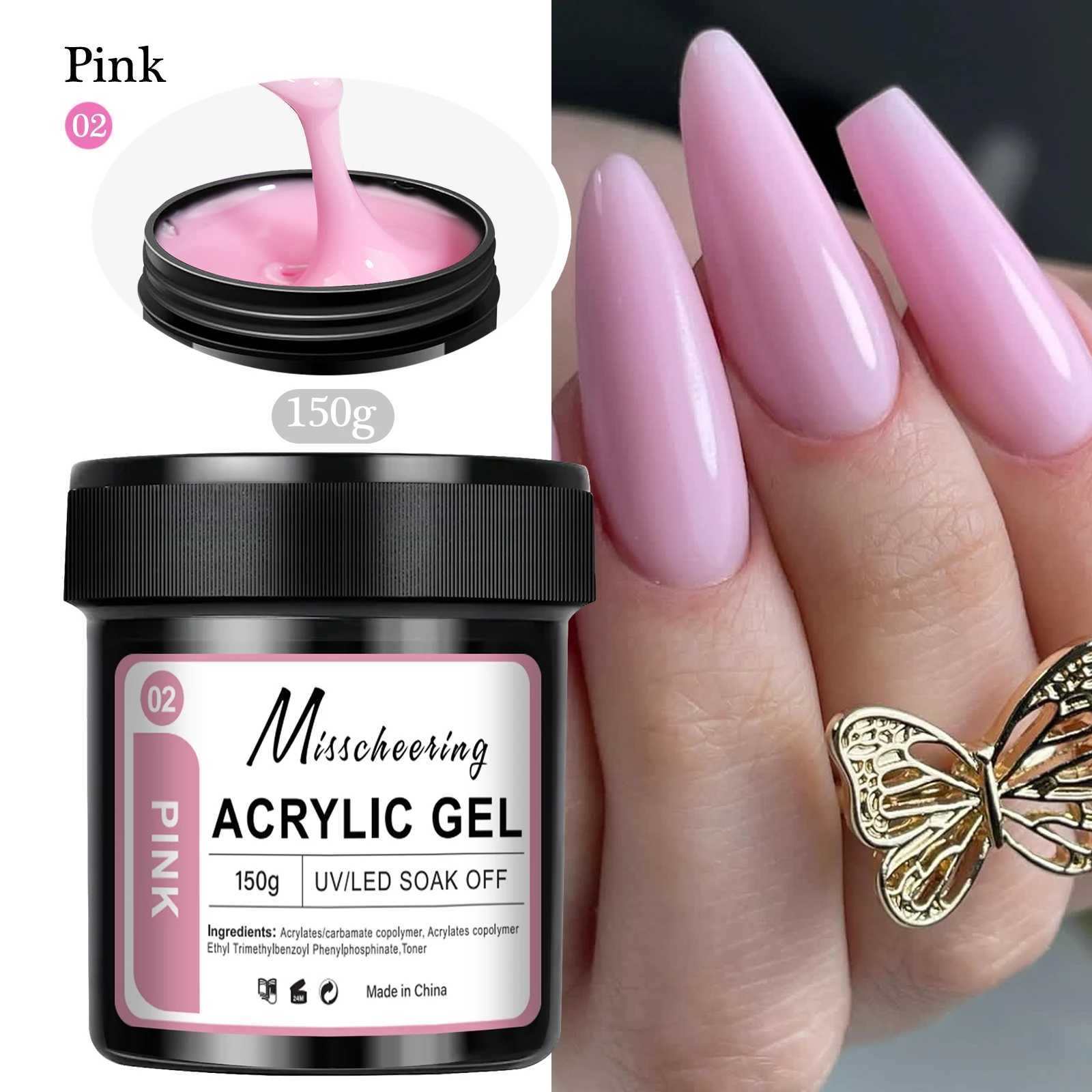 1Jar 150g Poly Nail Gel UV LED Cured Builder Nail Gel Acrylic Crystal Nail Extension Gel For Nails DIY At Home SalonT251127