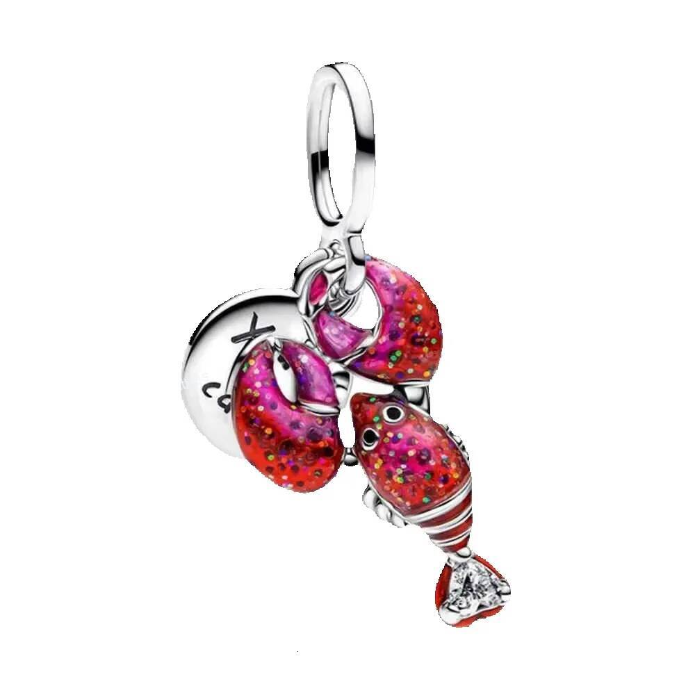 Disney 925 Silver custom Plated Pendant Beads Suitable for Original DIY Accessories Bracelet Womens Fashion Gift Jewelry Charms