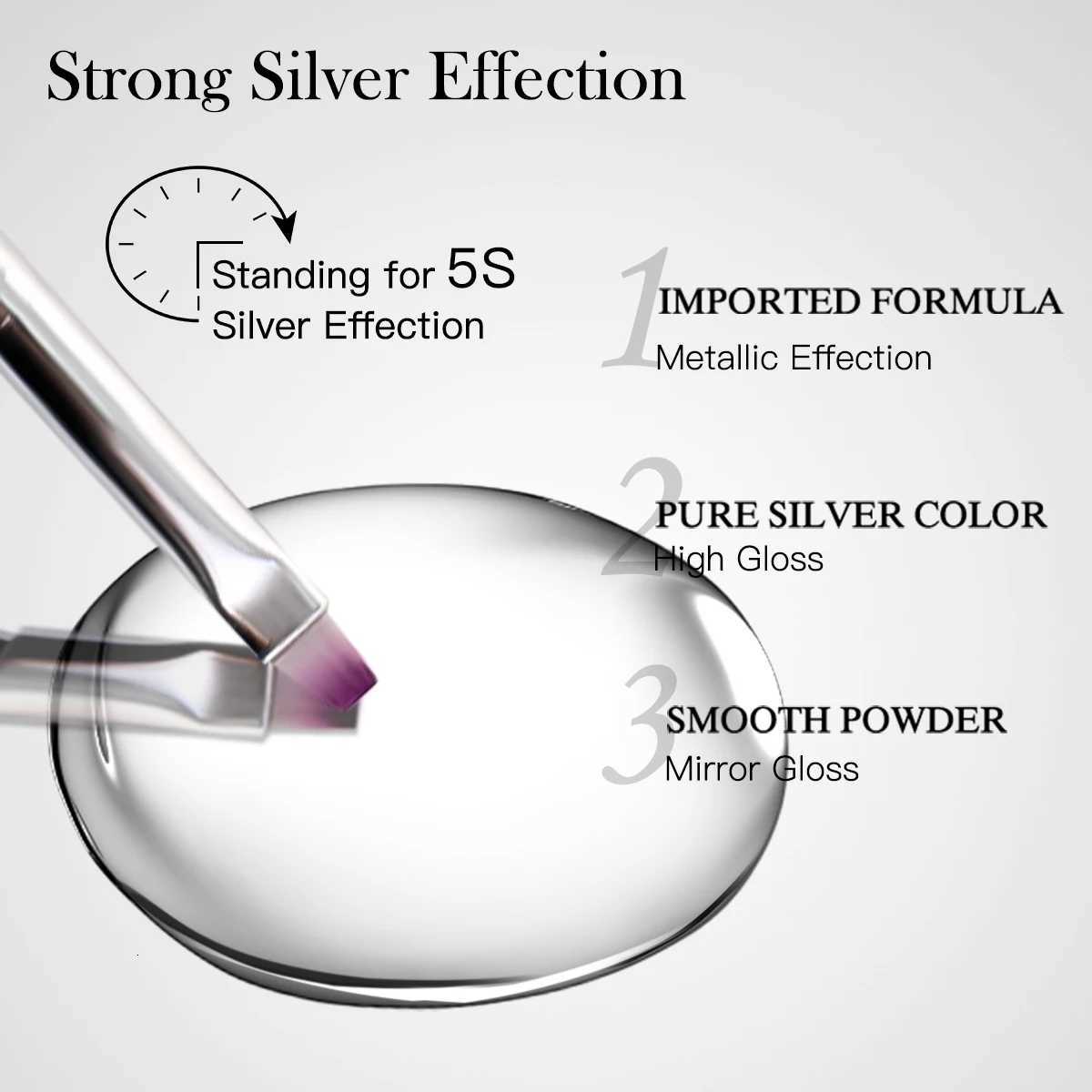 2/3pc Metal Painting Nail Gel Polish Set Gold Silver DIY Nail Art Supplies Varnish Semi Permanent UV/LED Manicure Gel DesignT251127