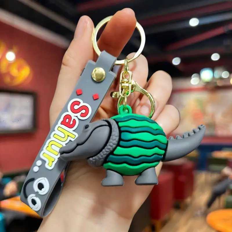 Brainrot Animal Keychain Tung TungTung Sahur Tralalelo Shark Key Ring Anime Keychain Kids Keyring Funny Bag Pendant Friends GiftT251127