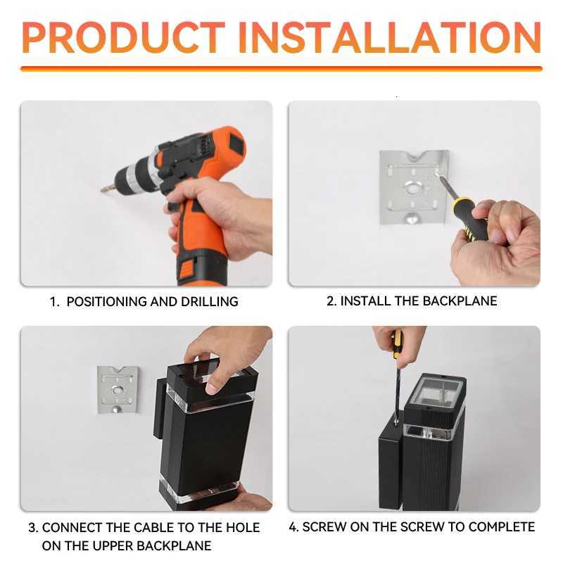 Sconces Lighting LED Wall Light Waterproof Lamp External Wall Washer For Porch Street Garden Home Decoration E27 Light BulbM251127