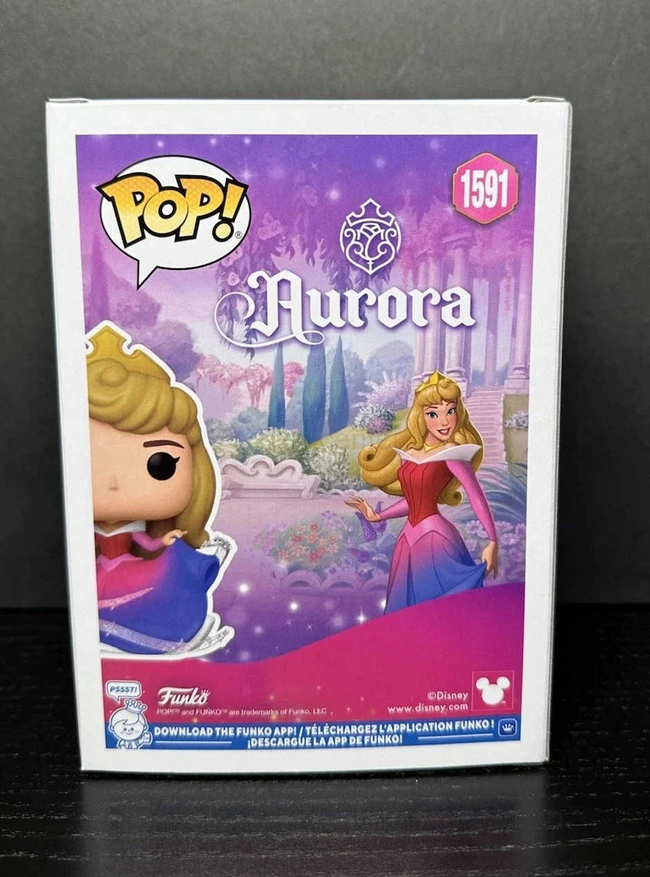 Disney Pop Princess Aurora Diamond 1591 Action Figure Funko Collectible Vinyl Figures Model Toys Q Version Statue Doll Gifts H251127