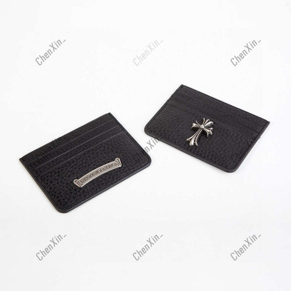 Designer wallet Charm card holder CH Chrome bag New Cross Genuine Leather Holder Unisex Multi-Card Slot Coin Purse Ultra-Thin Practical Short Card Case High Quality