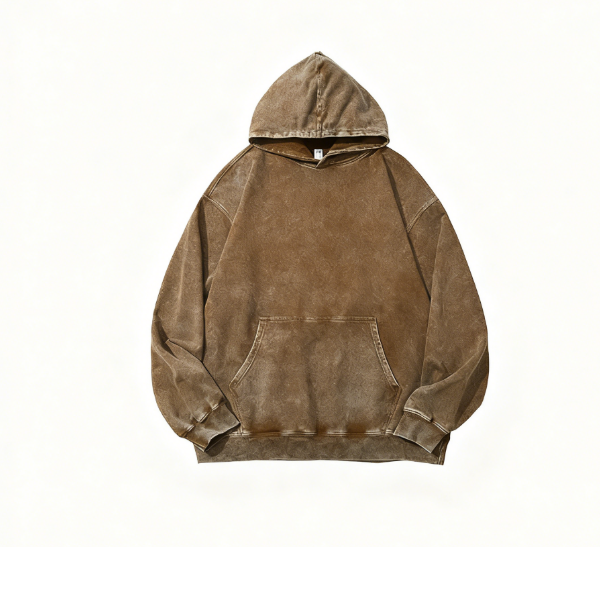 Men's Hoodies Cotton washed vintage hooded sweatshirt Trendy Men's and Women's Loose Tie-Dye 100% Cotton Top for Autumn and Winter