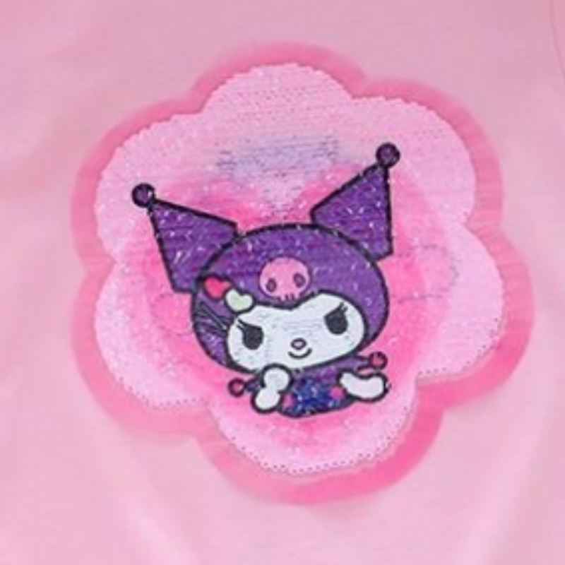Disney Girls' Baby Designer Clothing Little Girl Summer T-Shirt Children's Pattern Reversible Color Changing Sequin Short Sleeve Soft and Co