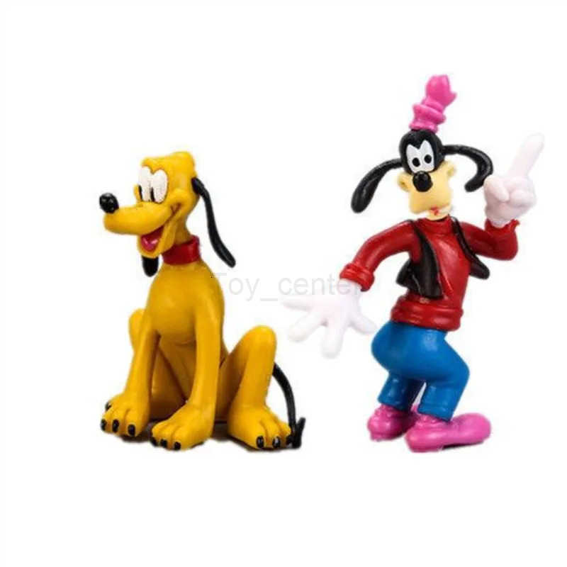 Disney Goofy Pluto Mickey Minnie Donald duck Daisy cute cartoon doll model decorative ornaments anime figures childrens plastic toys H251127