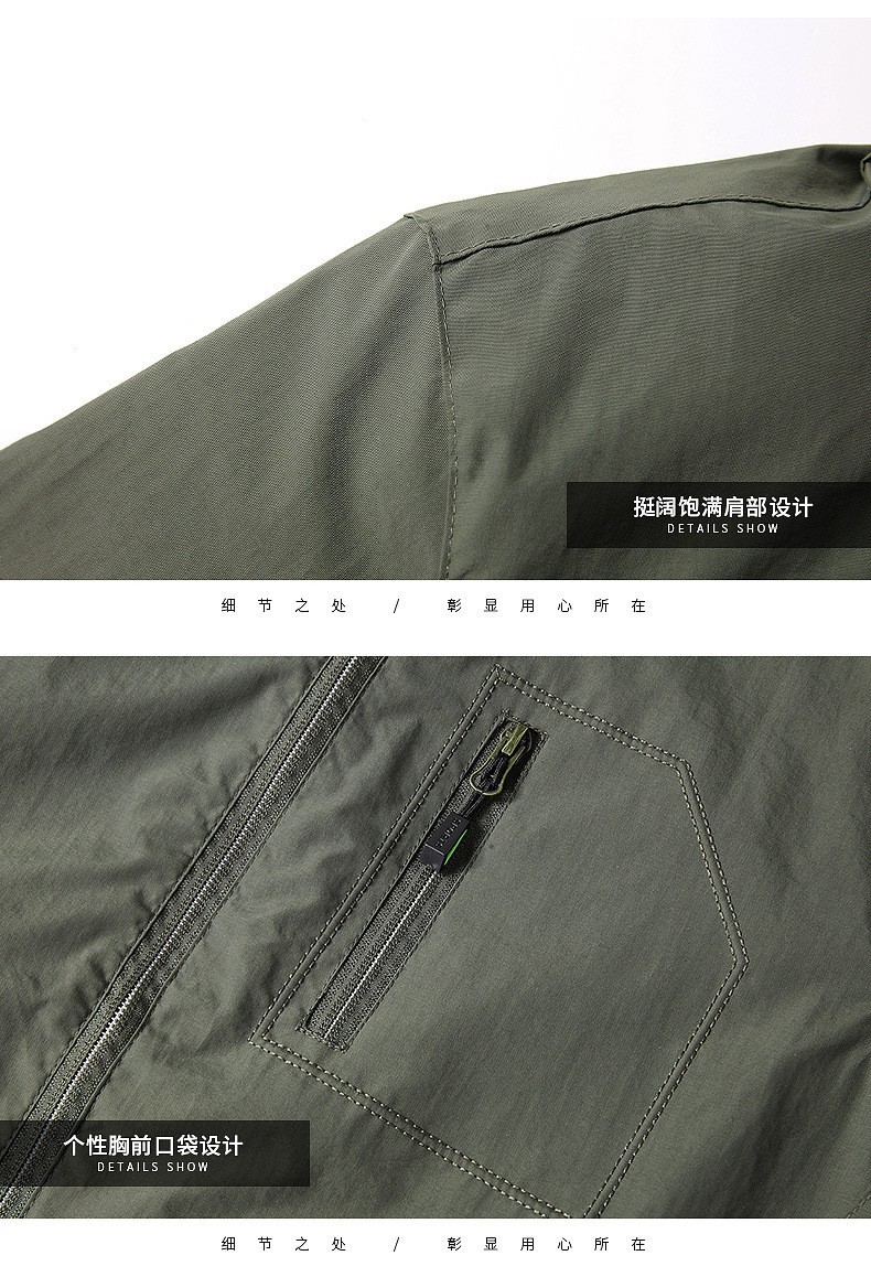 designer Men's Jacket Windbreaker Lightweight Outdoor Windproof Sun Protection Breathable Hiking Rain Coat Trekking Sportswear Camping Gear EU Si