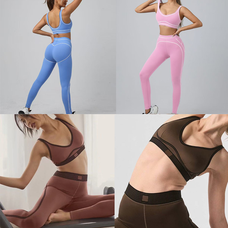 Women Yoga Set Heart Throb Bra + LeggingsYogawomen Sets Gym Short Sports Outft Pants Shaping