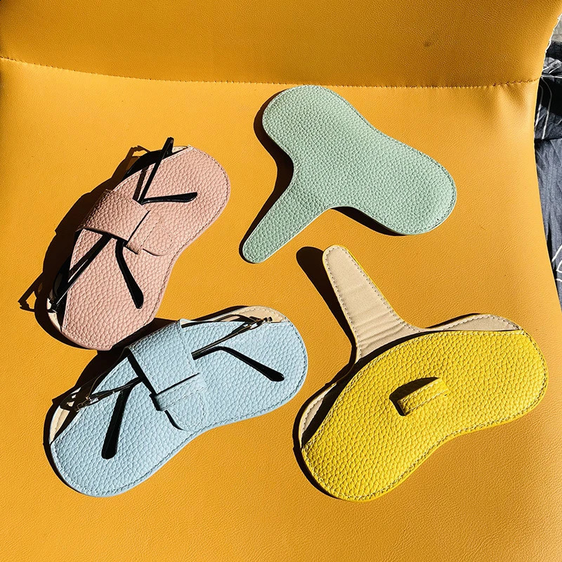 Glasses Case Women Leather Soft Glasses Bag Fashion Portable Sunglasses Box Bag Accessories Solid Eyewear Protector Case Pouch 250427