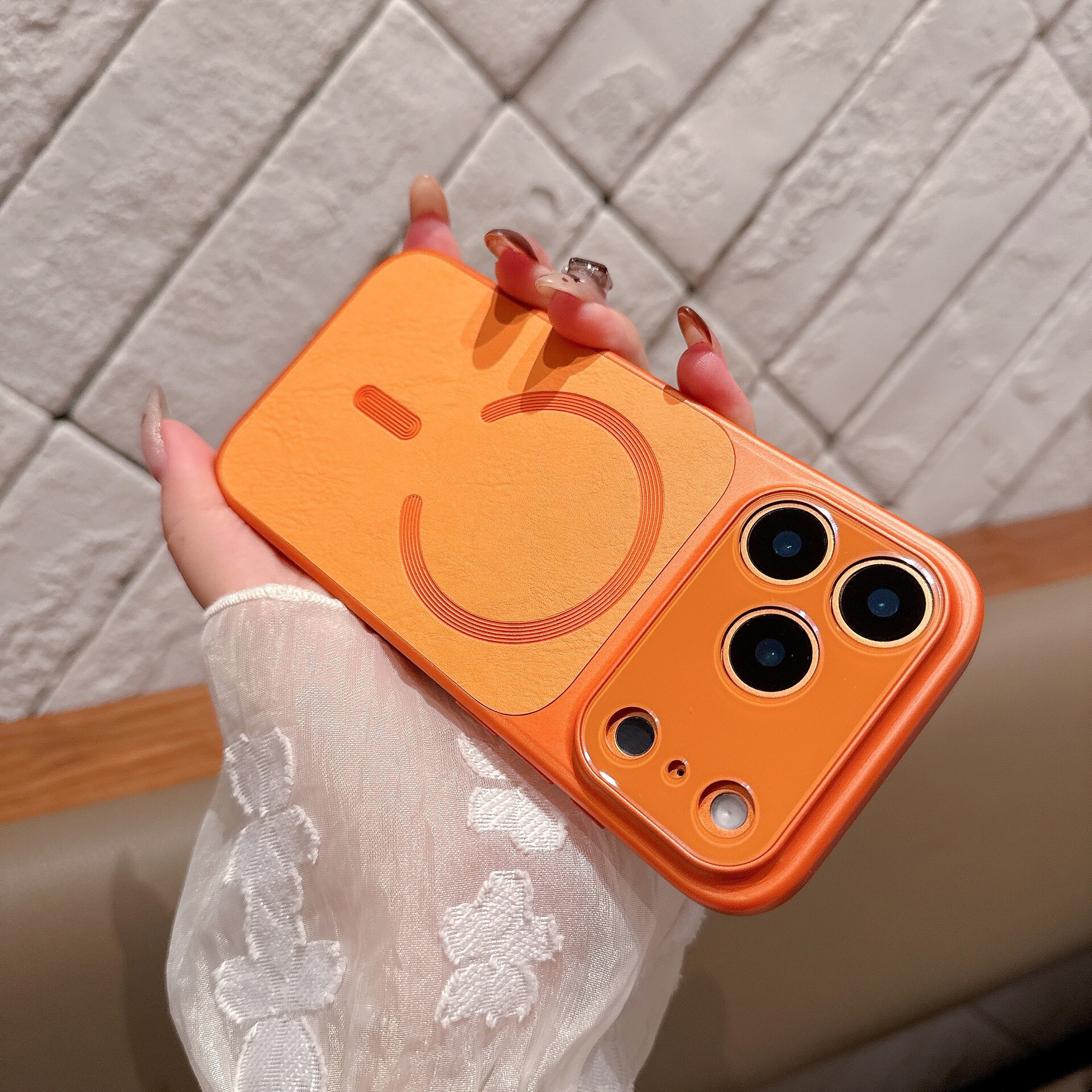 Electroplated Magnetic Phone Case iPhone 17 Pro Max Compatible with Apple 16/15 Pro Hard Protective Case