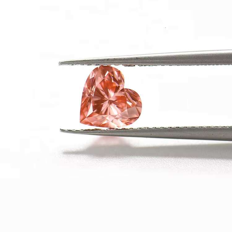 New Product IGI Certificate Heart Brilliant Cut Fancy Intensive Pink Lab Growth Diamond CVD