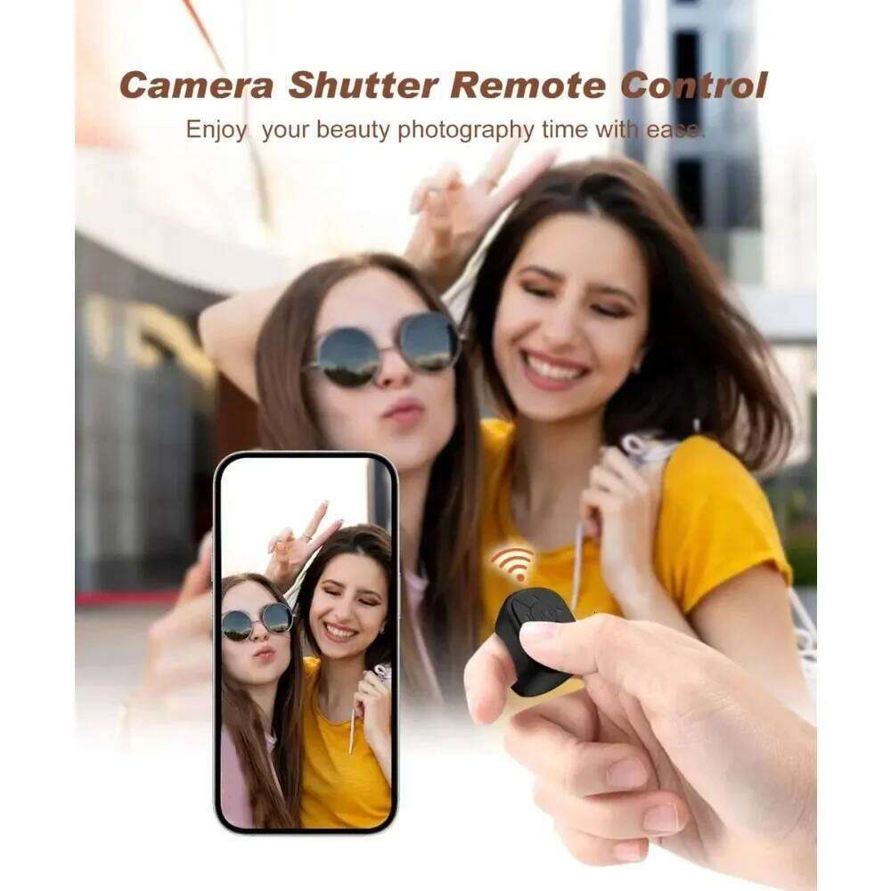 Is Suitable For Iphone Ipad Bluetooth Page Turning Ring Roller Both Camera Remote Control Function Compatible