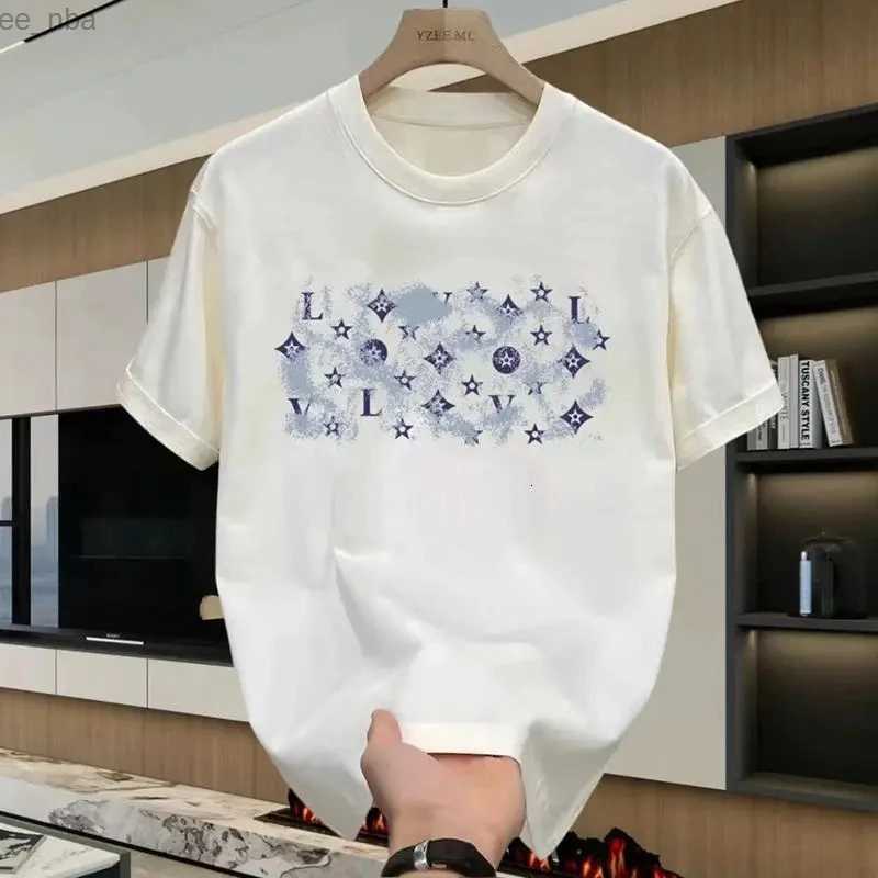 Womens T-Shirt 2025 Summer Cotton T Shirt Fashion Short Slve Oversized Tops Mens Woman Casual Ts Brand T-Shirts H241226