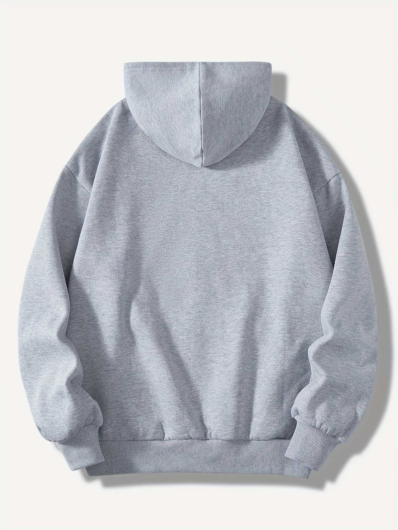 Womens Chic Letter Print Hoodie - Relaxed Fit Adjustable Drawstring Soft Comfort - Trendy Casual Streetwear for Everyday Style J251136