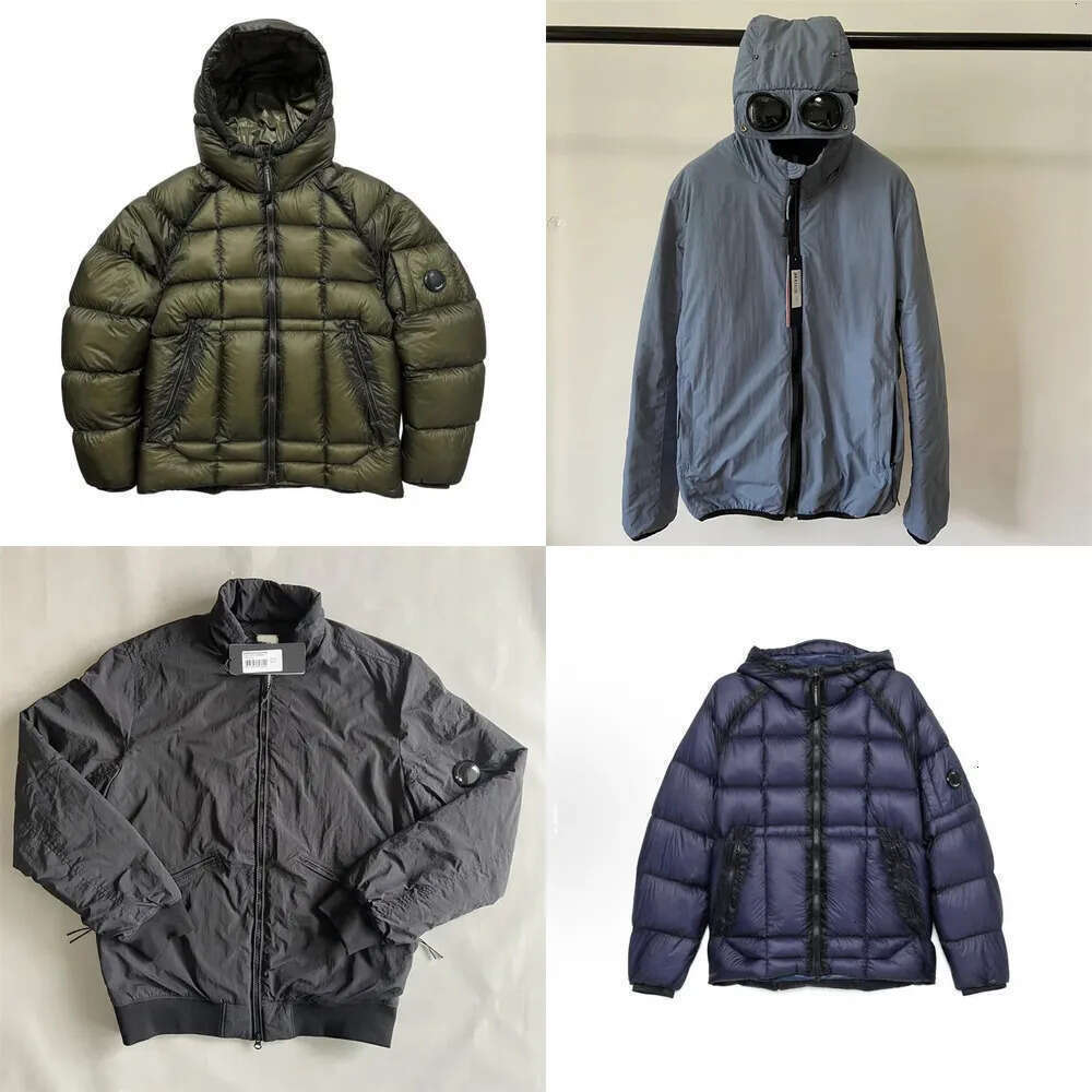 Cpfm Puffer Coat Cpcompanyyyy Jackets Mens Winter Warm Parkas Fashion Simple Single Lens Zip Up Hoodie Vintage Pure Color Outdoor Windproof Goggles CP Jacket 319