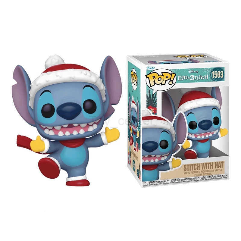 Disney Genuine Edition FUNKO POP Lilo StitchStitch Christmas Version Anime Decoration Ornament Model Toys Collectible Model H251127
