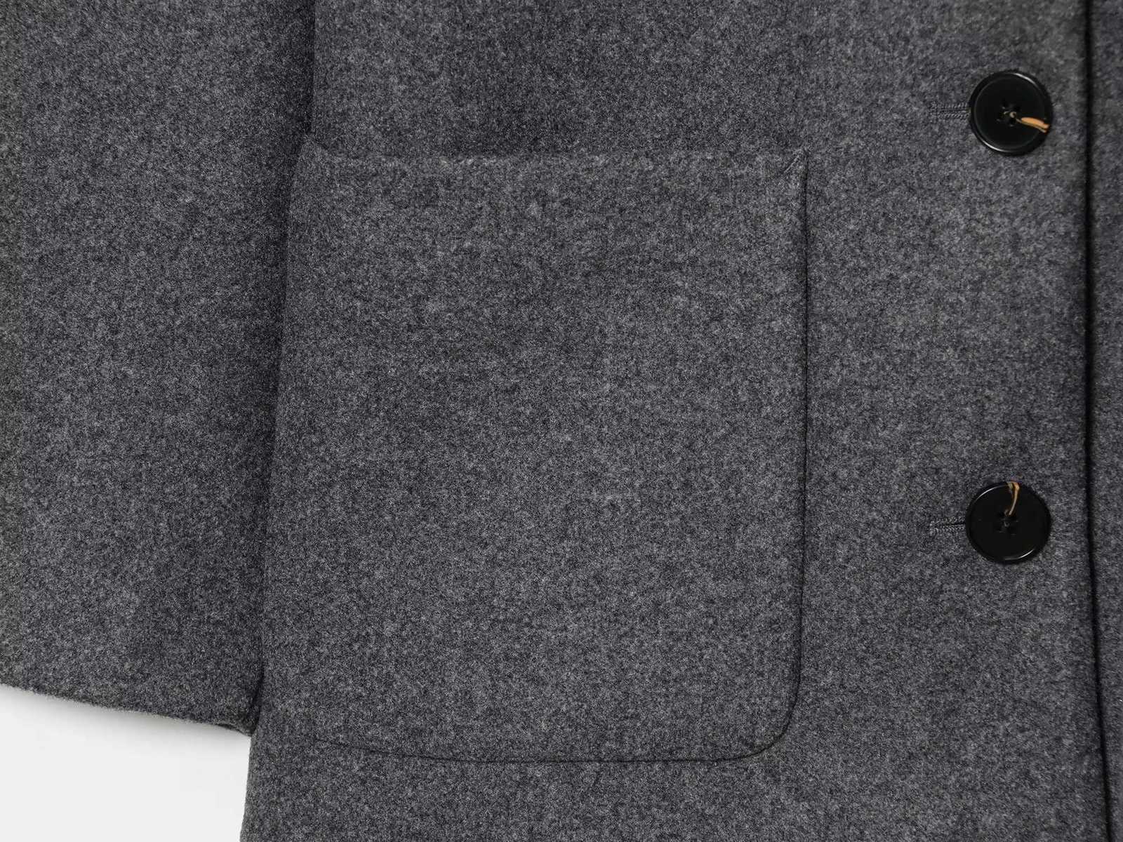 European and American style autumn new womens clothing casual temperament simple scarf design jacket British style navy coatXJ251127