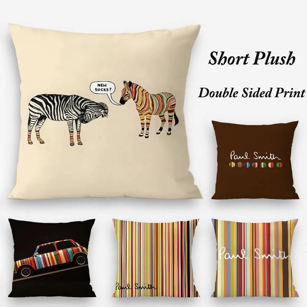 Funny S-Smith Fashion P-Paul Pillow Case Plush Fabric Soft Double Sided Print Sofa Cushion Cover Throw Pillow Covers 251126