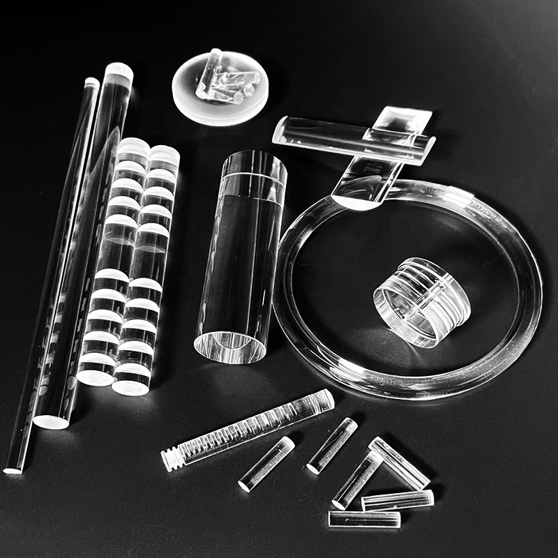 Professional Custom Fused Silica High Transmittance Quartz Rods Quartz Stirring Rods for Laboratories