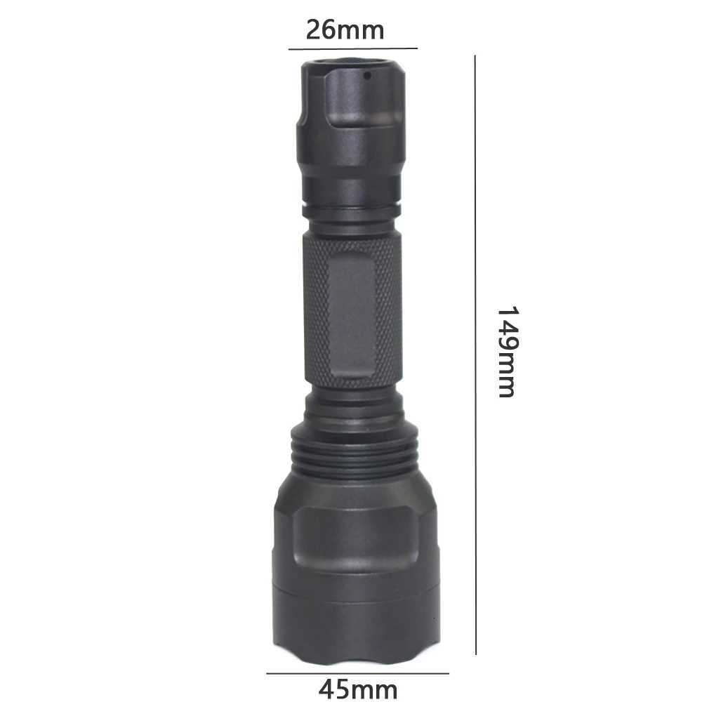 C8 High power 365nm UV Flashlight Blacklight Rechargeable Curing Cat Dog Stain Marker Ore Money Scorpion fluorescent Check Lamp K251127