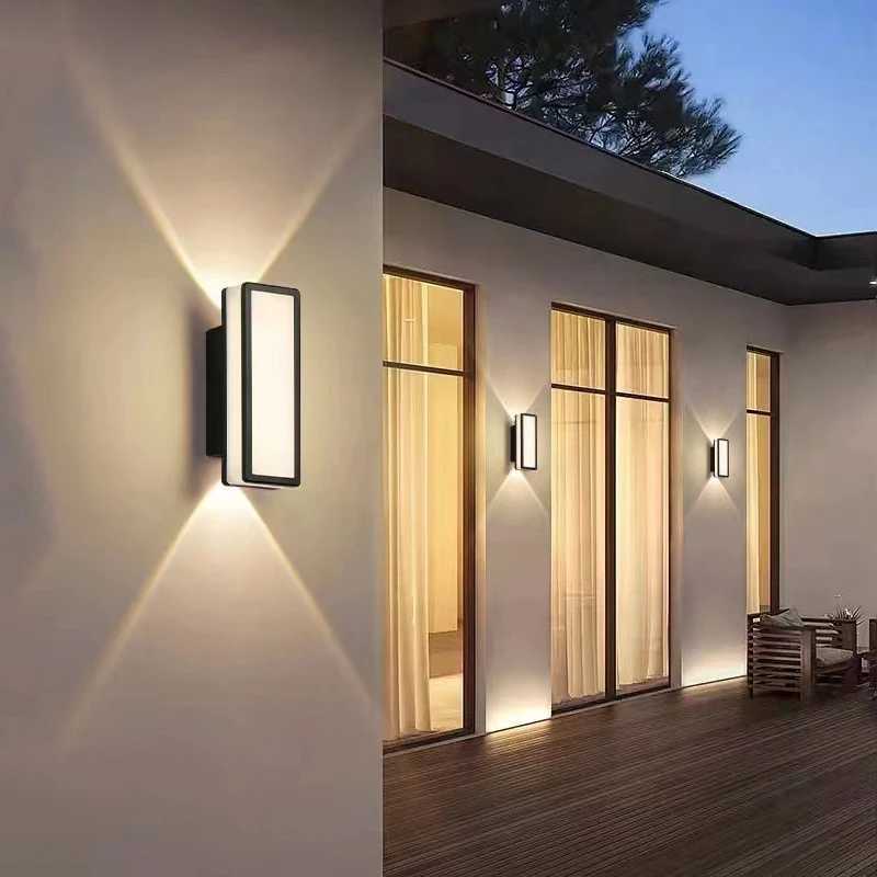 Outdoor LED Porch Wall Lamp IP65 Waterproof Wall Mounted Sconce Garden Courtyard Home Exterior Wall Lighting Fxiture AC110/220VM251127