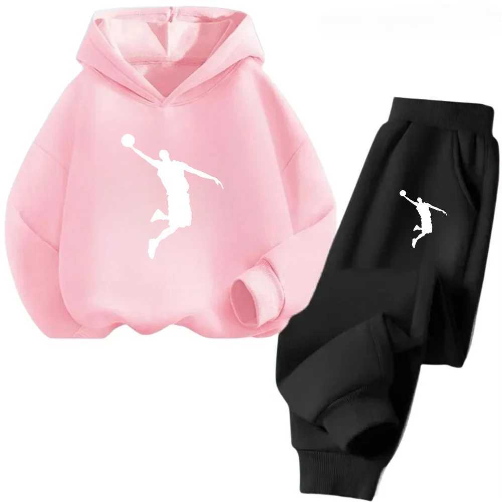 Autumn Winter Children Set Fashion Sports Boys Girls HoodiePants Suits 4-14 Years Casual Fashion 2Pcs Tracksuits Kids Clothing Q251127