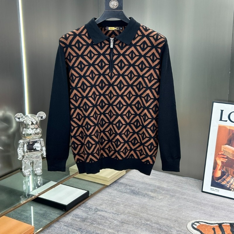 Mens Wool Sweater Z… - image