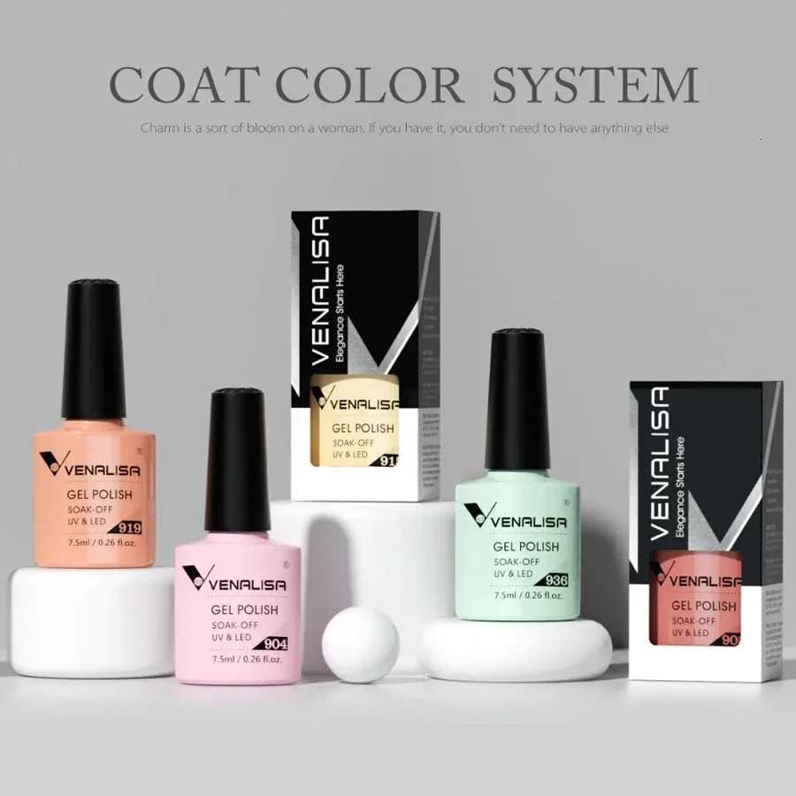 Venalisa 75ml Fashion Shiny Soak Off UV Gel Nail Gel Polish Cosmetics Nail Art Manicure Nails Gel Polish Tips Nail VarnishT251127