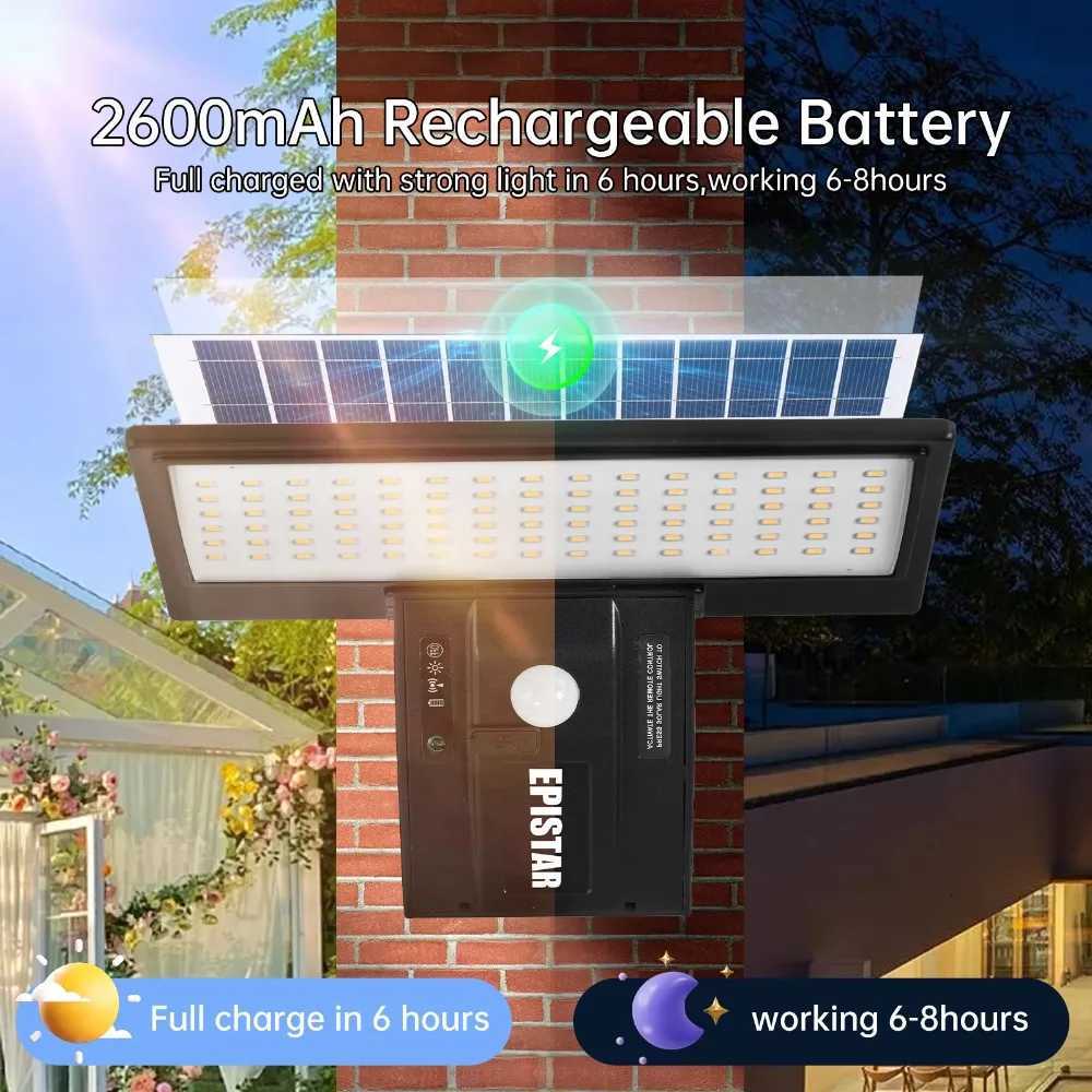 90LED Solar Outdoor Lights Motion Sensor Waterproof Security Flood Light 3 Colors 4 Modes for Garden YardM251127