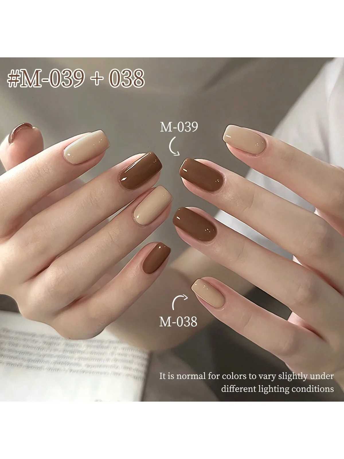 15ml Maillard Gel Nail Polish in autumn shiny semi-permanent suit 6 colors to choose from UV varnish manicure nail designT251127