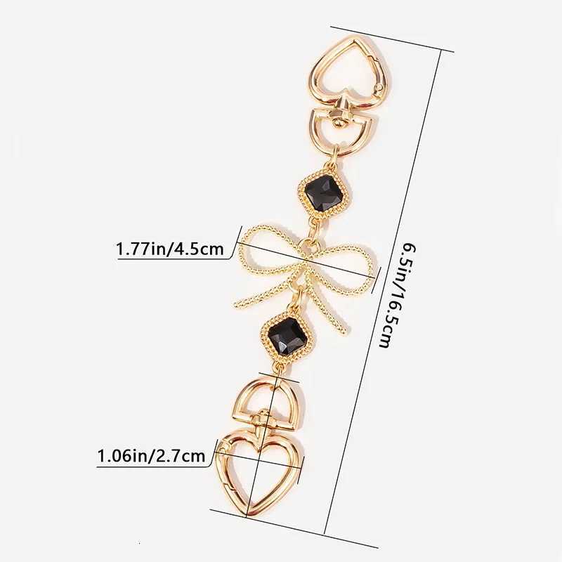 Fashionable Adjustable Shoulder Strap Extension Chain with Bowknot Design Bag Extender Chain for Handbags Totes Crossbody BagsT251127