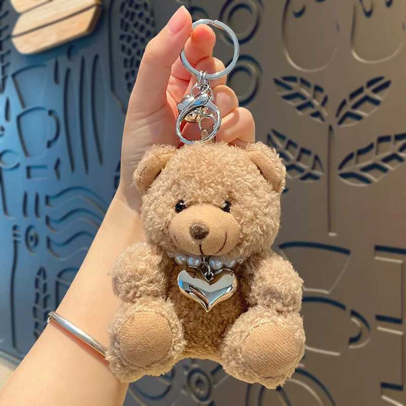 Cartoon Brown Bear Doll Plush Bear Pendant Bag Accessories Cute Plush Hangings Ornament Bag PendantT251127